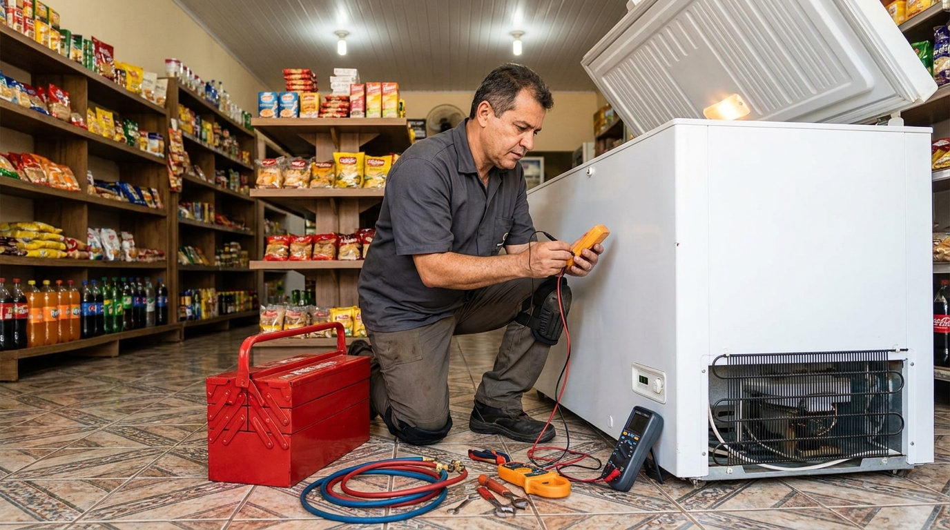 Ajuste de Temperatura do Freezer no Cocó, Fortaleza‑CE
