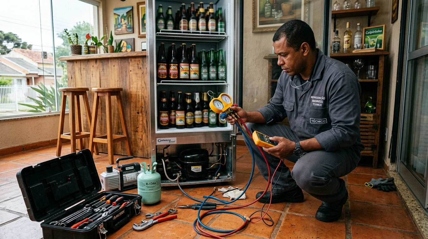 Técnico de refrigeração comercial perto de mim em Fortaleza‑CE