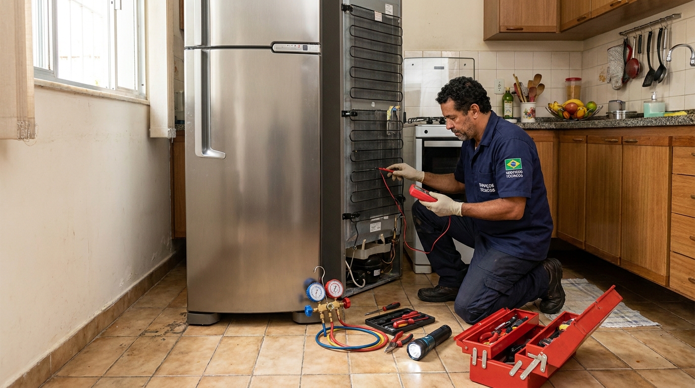 Técnico de geladeira perto de mim em Fortaleza‑CE